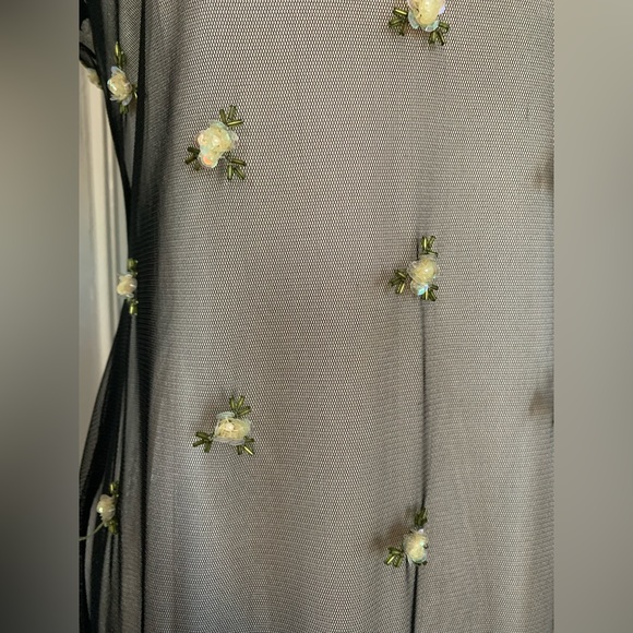 Vintage Sheer Black Gown - Picture 2 of 11